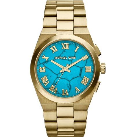 relogio michael kors fundo azul feminino